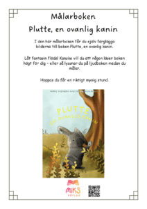 Målarboken Plutte, en ovanlig kanin