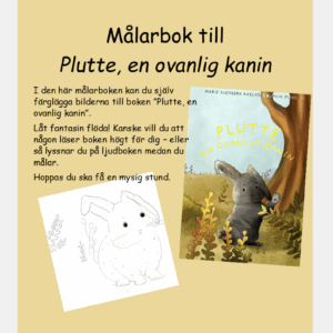 Målarbok, Plutte en ovanlig kanin