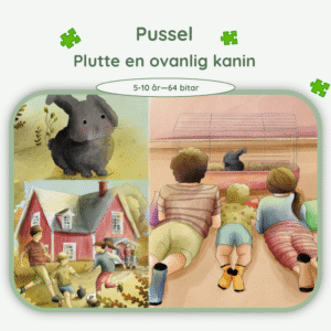 Pussel till boken Plutte en ovanlig kanin