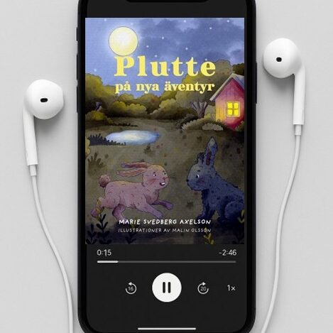 Produktbild ljudbok Plutte på nya äventyr Produktbild ljudbok Plutte på nya äventyr